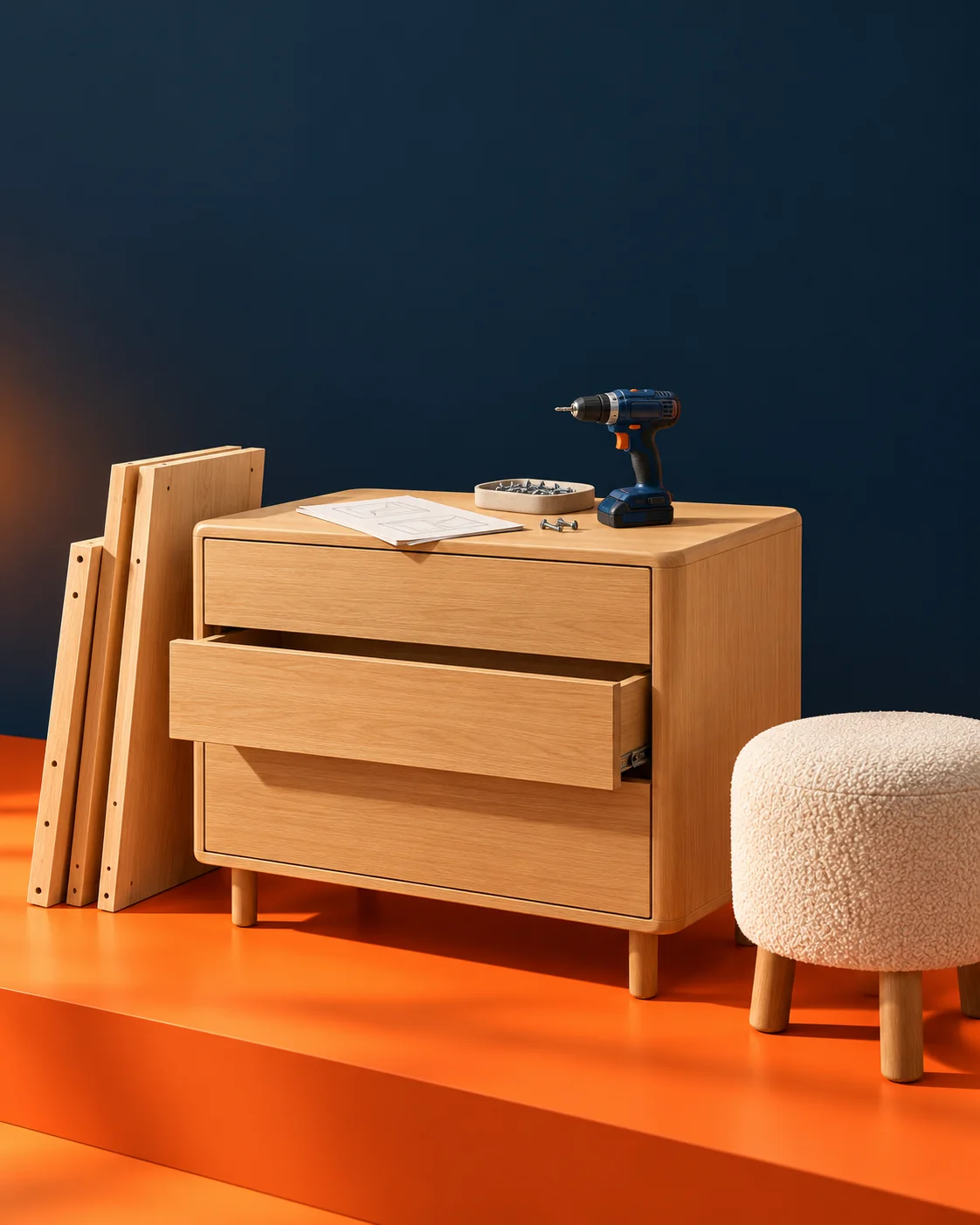 Markenillustration: Möbelmontage & Handwerkshilfe
